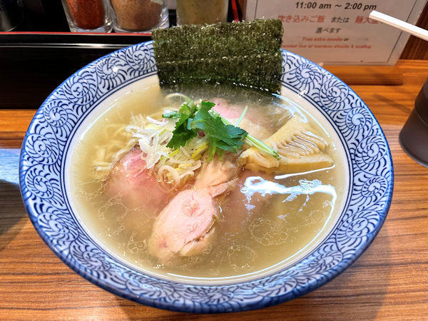 和光市 「麺屋 樹真」 優しい味の鶏スープでいただく美味しいラーメン