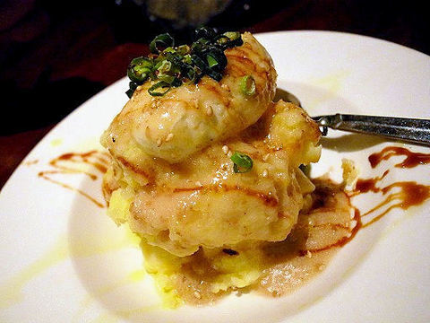 ポーチドエッグと北あかりのポテトサラダ.JPG