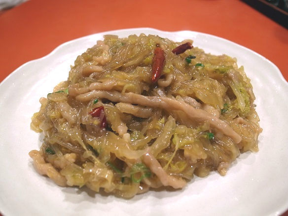豚肉細切りと漬け白菜と春雨炒め.jpg