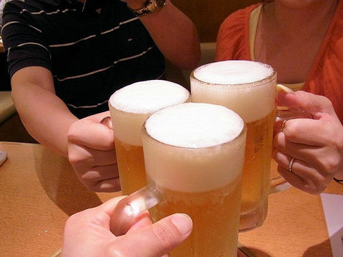 生ビールでお疲れちゃん.JPG
