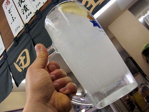 秋田屋でお疲れちゃん.JPG